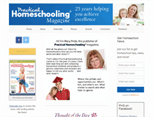 Tablet Screenshot of practicalhomeschooling.com